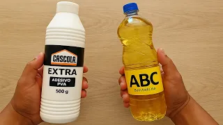 Morria e não sabia. Misture cola com óleo de pare de gastar no mercado!