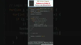 Java Pattern-102 Print 6 500 Java Pattern Programs