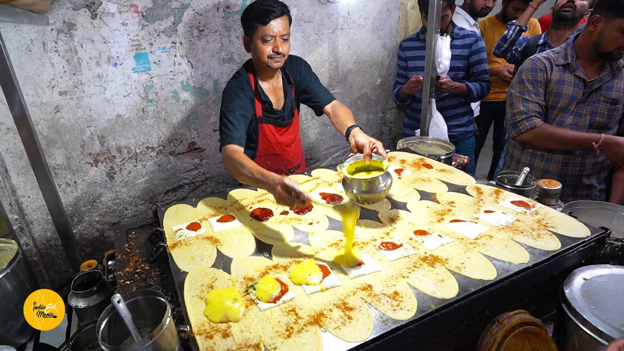 Art of Making 40 Dosas In Hyderabad l Ram Ki Bandi l Indian Street Food