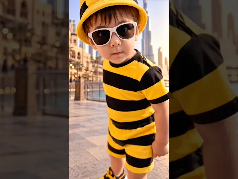 A Little Bee Outfit with Matching Antenna Hat 🐝