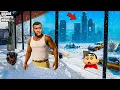 “Shinchan \u0026 Franklin ESCAPED the BIGGEST SNOW STORM in Los Santos 🌨️😭 | GTA 5 Telugu Survival Story”