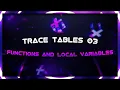 GCSE Trace table 03 Functions and local variables