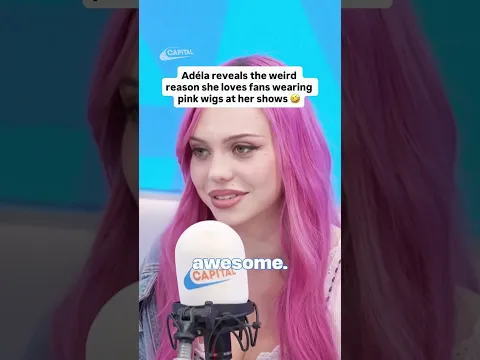 Adéla's WEIRD reason she loves fans wearing pink wigs 🤣 #adela #aintinla