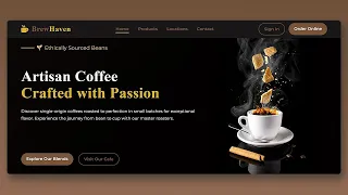 Build a Coffee Shop Website in 45 Minutes HTML CSS JS Tutorial Step-by-Step