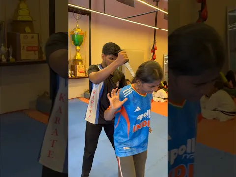 V KARATE |  KNIFE DEFENCE SAFETY | #women #fighting #martialarts #shorts #kids #school #viral #mma