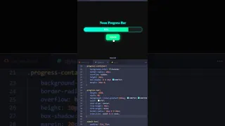 CREATE a Glowing Progress Bar Animation with CSS JS