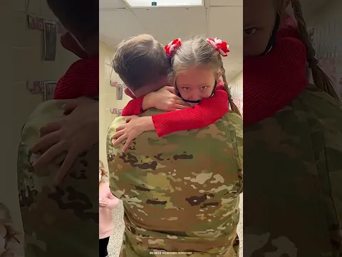 When my father, who is in the army, came to visit after a long time