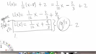 Linear Approximation Example 3 Single Variable Calculus for Sci Eng Griti