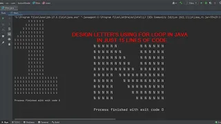 Drawing shapes in Java Using for loop in Just few lines of code Well Explained