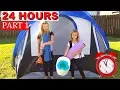 24 Hours Overnight In A Tent Challenge