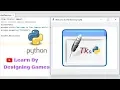 Tkinter Complete Demo Designing games in python GUI Frame Work