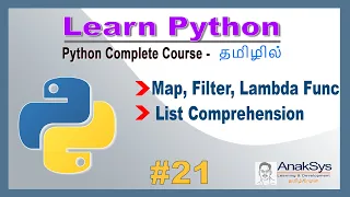 Python - Map Filter Lambda and List Comprehension in Tamil Learn Python in Tamil