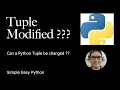 I modified a Python Tuple