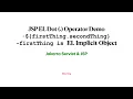 JSP Expression Language Dot Operator Demo - Implicit Object