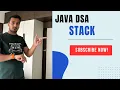 Java Stack Data Structure Tutorial DSA Made Easy