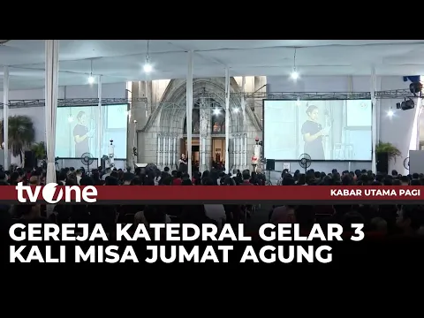 Misa Jumat Agung dari Gereja Katedral Jakarta