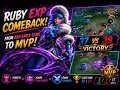 Ruby EXP Comeback From Bad Early Game to P MLBB
