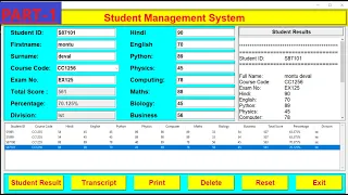 How to make a Student Management System in Python with Database Connectivity PART-1