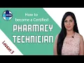 How to become PTCB Certified What are steps to become pharmacy technician Pharmacy Tech Lesson3