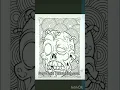 Zombie Coloring Book Flip Through