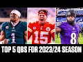 Top 5 best current NFL quarterbacks for 2023-2024