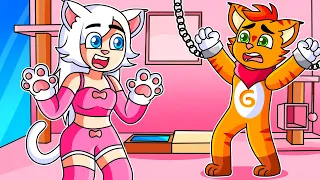 Una CHICA GATO me SECUESTRÓ en Minecraft! (AYUDA)