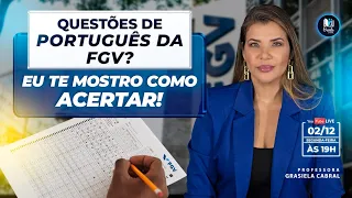 LIVE #275 - Questões de Português da FGV? Eu te mostro como acertar!