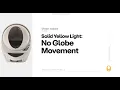 Troubleshooting the Solid Yellow Light No Globe Movement Litter-Robot 3