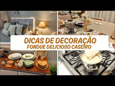 Download MP3 DECORAÇÃO COM DICAS| CAMA MESA POSTA+FONDUE DE QUEIJO CASEIRO🧀🫕#diadosnamorados