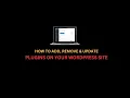 How to add remove and update plugins on WordPress Site Bros AT Tech