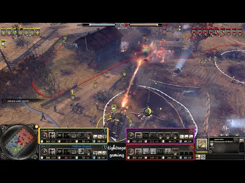 COH2 2v2 Liquid Silver (OK) & Yellow Guard (OK) vs ps3YES (SU) & GiantDwarf (SU)