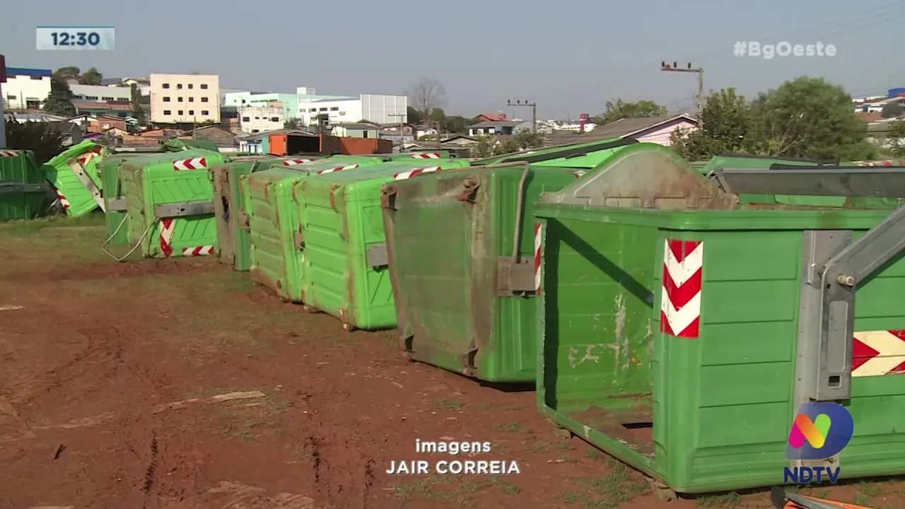 Vandalismo e acidentes: empresa que administra contêineres em Chapecó tenta identificar infratores