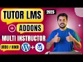 How to Build a Team of Instructors in Tutor LMS Addons Multi Instructor Setup