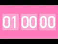 1 hour countdown timer with flip clock