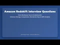 Amazon Redshift Interview Questions Data Warehouse Fundamentals Explained