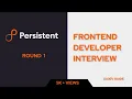 Persistent systems interview experience angular interview questions and answers uidevguide