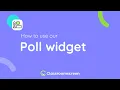 How to use our Poll widget Classroomscreen Tutorial