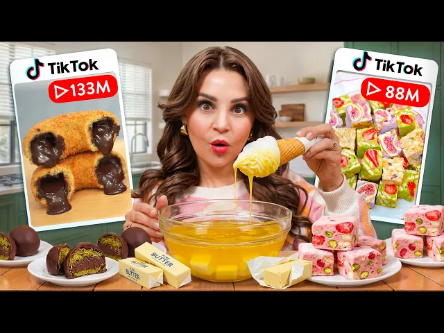 Video: I Tried The MOST VIEWED TikTok Dessert Trends!