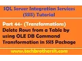 SSIS Tutorial Part 44 - Delete Rows from a Table by using OLE DB Command Transformation