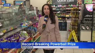 People lining up to get tickets for record-breaking Powerball jackpot