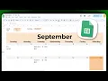 How to make a dynamic calendar in Google Sheets