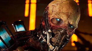 Alien Xenomorph Speaks For The First Time Scene 4K 2023 - Aliens Dark Descent