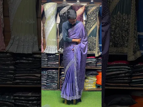 Silk Saree DMC Ston Work 0335-0040513 0312-2281573 #sareefashion #indiansaree #sareecollection