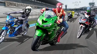 Spider-Man Becomes A RACER And The Richest Student At School !! ( Racing Action POV )