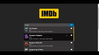 IMDb API project HTML CSS JS