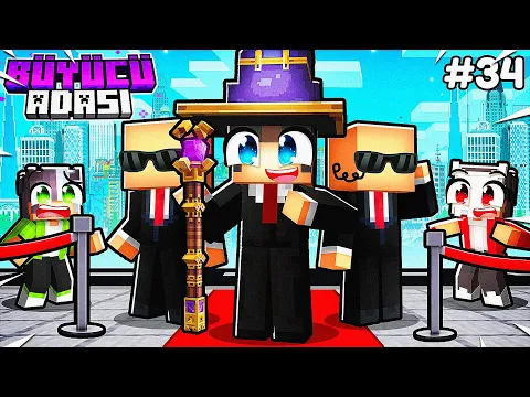 Video Thumbnail: ADA'NIN YENİ BAŞKANI BENİM! 👑 | Minecraft Büyücü Adası #34