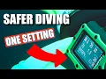 Ik heb deze ene instelling veranderd en ben een veiligere duiker geworden