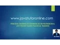 Learn Java Programming-Personal Online Java J2ee Training from India - javatutoronline com