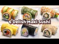 Download Lagu 6 Ways to Make Delish Maki Sushi (Rolled Sushi) - Revealing Secret Recipes!