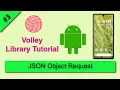 JSON Object Request Volley Library Android Studio Tutorial How to use Volley in Android Studio